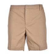 Katoenen Bermuda Shorts Dondup , Brown , Heren