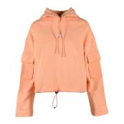 Katoenen Gebreide Trui Msgm , Orange , Dames