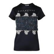 Katoenen T-shirt Ballantyne , Blue , Dames