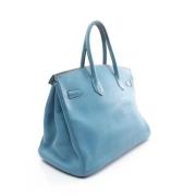 Pre-owned Leather handbags Hermès Vintage , Blue , Dames