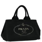 Pre-owned Canvas prada-bags Prada Vintage , Black , Dames