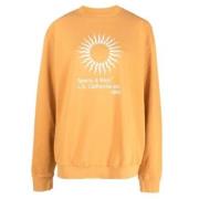 Sunny Crewneck Sweatshirt Sporty & Rich , Orange , Heren