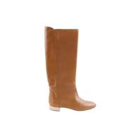 Pre-owned Leather boots Chloé Pre-owned , Brown , Dames