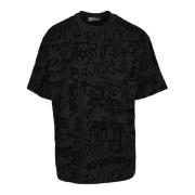 Tshirt Versace Jeans Couture , Black , Heren