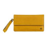 Leren smartphone portemonnee met polsband Piquadro , Yellow , Heren