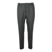 Elegante broek met polyester mix Daniele Alessandrini , Gray , Heren