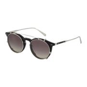 Eduardo Zonnebril Zwart Geborsteld Zilver Oliver Peoples , Black , Uni...