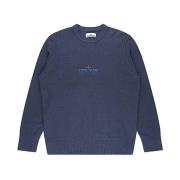 Stijlvolle Gebreide Trui Stone Island , Blue , Heren