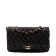 Pre-owned Leather shoulder-bags Chanel Vintage , Black , Dames