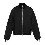 Wollen jas met zakken Helmut Lang , Black , Heren