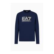 Regular Fit Longsleeve T-shirt Emporio Armani EA7 , Blue , Heren