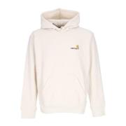 Heren Hoodie met Amerikaans Script Carhartt Wip , Beige , Heren