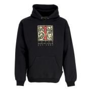 Zwarte hoodie met verstelbare capuchon en voorste buidelzak Iuter , Bl...