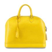 Pre-owned Leather louis-vuitton-bags Louis Vuitton Vintage , Yellow , ...