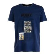 Moderne Tyler Heren T-shirt Husky Original , Blue , Heren