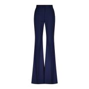 Wijde wollen broek Sportmax , Blue , Dames