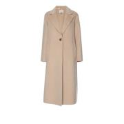 Elegante wollen jas beige Manila Grace , Beige , Dames