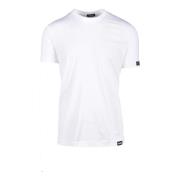 Katoen Elastaan Ondergoed T-shirt Dsquared2 , White , Heren