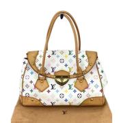 Pre-owned Canvas handbags Louis Vuitton Vintage , White , Dames