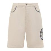 Kunst Shorts Drole de Monsieur , Beige , Heren