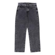 Donkergrijze Losse Denim Broek Iuter , Gray , Heren