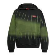 Sweatshirt S-Boxt-Hood-R2 Diesel , Green , Heren