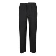 Zwarte stijlvolle broek met elastische tailleband Jil Sander , Black ,...