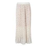 Soepele Viscose Rok Semicouture , Beige , Dames