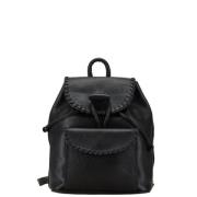 Pre-owned Leather backpacks Saint Laurent Vintage , Black , Dames