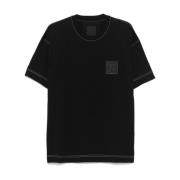 Zwart Jersey T-shirt met Logopatch Givenchy , Black , Heren