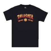 Zwarte Sketch Tee Korte Mouw T-shirt Thrasher , Black , Heren