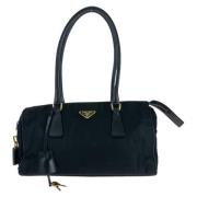 Pre-owned Canvas shoulder-bags Prada Vintage , Black , Dames