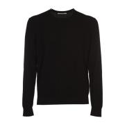 Round-neck Knitwear Kangra , Black , Heren