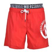 Polyester Kostuum voor Mannen Bikkembergs , Red , Heren