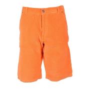 Katoen Elastaan Bermuda Shorts ERL , Orange , Heren