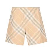 Casual Denim Shorts voor Vrouwen Burberry , Beige , Dames