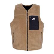 Omkeerbaar Wintervest Driftwood/Zwart/Wit Nike , Beige , Heren