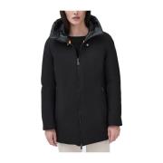 Zwarte Gewatteerde Hoodie Ortensia Suns , Black , Dames