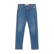 Donkere Wassing Slim Fit Denim Jeans Roy Roger's , Blue , Heren