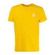 Stijlvolle Heren T-shirt Bikkembergs , Yellow , Heren