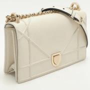 Pre-owned Leather dior-bags Dior Vintage , White , Dames