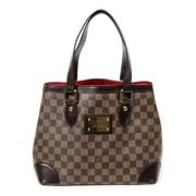 Pre-owned Canvas handbags Louis Vuitton Vintage , Brown , Dames