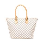 Pre-owned Canvas louis-vuitton-bags Louis Vuitton Vintage , White , Da...