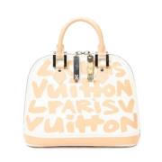 Pre-owned Leather handbags Louis Vuitton Vintage , White , Dames