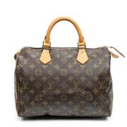 Pre-owned Canvas handbags Louis Vuitton Vintage , Brown , Dames