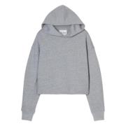 Gevouwen Zoom Hoodie in Lichtgrijs Closed , Gray , Dames