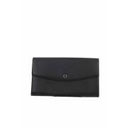 Pre-owned Leather clutches Bvlgari Vintage , Black , Dames