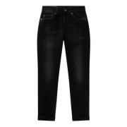 Zwarte Monroe Skinny Jeans Dondup , Black , Heren