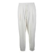 Casual Katoenmix Stretchbroek Emporio Armani , White , Heren