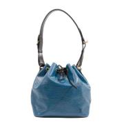 Pre-owned Leather shoulder-bags Louis Vuitton Vintage , Blue , Dames